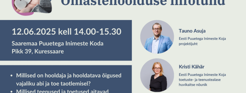 Omastehoolduse teavitussündmus 12062025