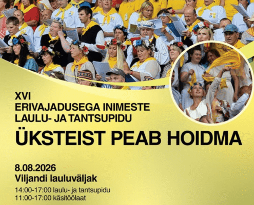 erivajadusega inimeste laulu- ja tantsupidu „Üksteist peab hoidma“ infograafika
