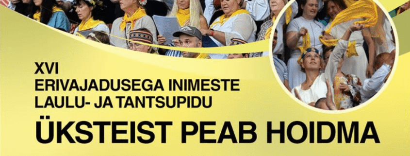 erivajadusega inimeste laulu- ja tantsupidu „Üksteist peab hoidma“ infograafika