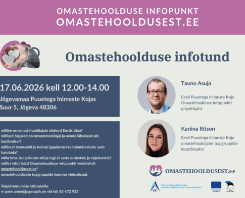 Omastehoolduse infotunni infograafika 17.06.2026 Jõgeval