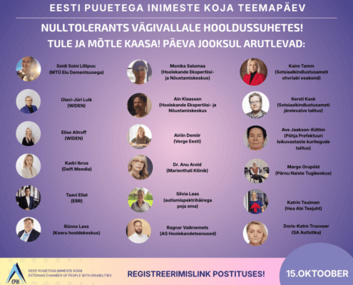 Teemapäev Nulltolerants vägivallale hooldussuhetes infograafika
